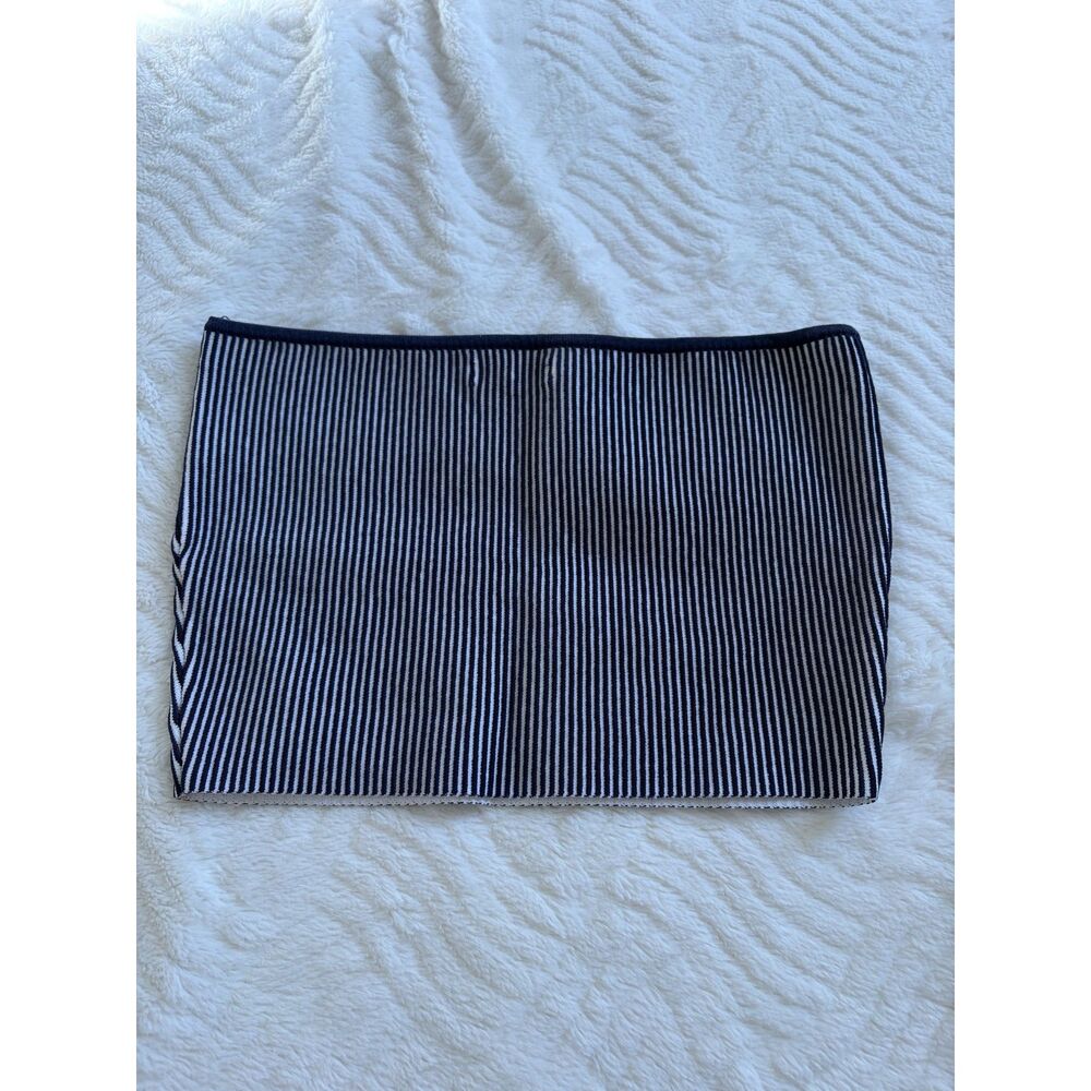 LA Hearts by PacSun Navy & White Stripe Tube Top - Size Small